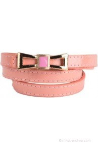 Tiekart Women Casual Pink Synthetic Belt(Pink)